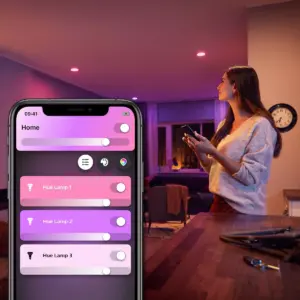 Philips Hue 4pk White and Color Ambiance A19 LED Smart Bulb Starter Kit
