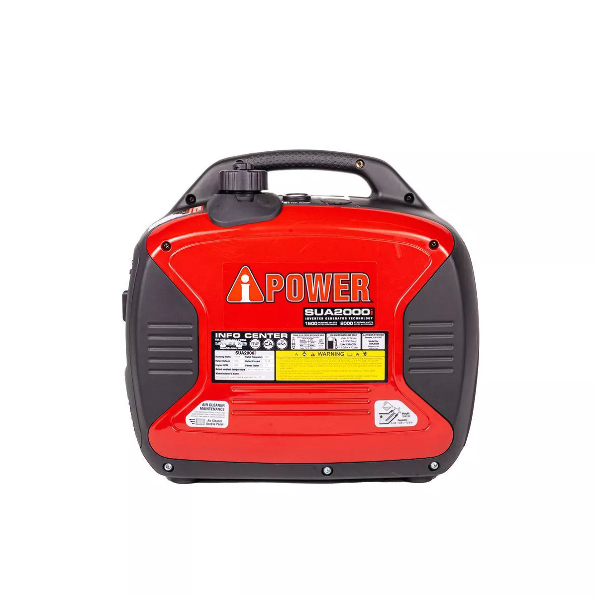 2000 Watt Ultra-Quiet Gasoline Powered Inverter Portable Generator With Parallel Capability - A-iPower