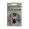 Car Coaster 2.5" French Bulldog Car Coaster Pet Lover Absorbant E & S Pet - Coasters