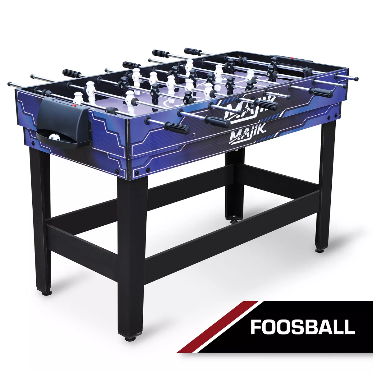 Eastpoint Sports Majik 54 In 4 in 1 Multi Game Combination Table Set w/ Billiards, Hockey, Table Tennis, & Foosball Gaming System for Indoor Game Play