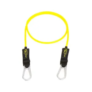 Bodylastics BLCOMP08 High Quality 3 Pound Full Body Anti Slip Resistance Clip Band Fitness Weight with Durable Patented Locks, Yellow (4 Pack)