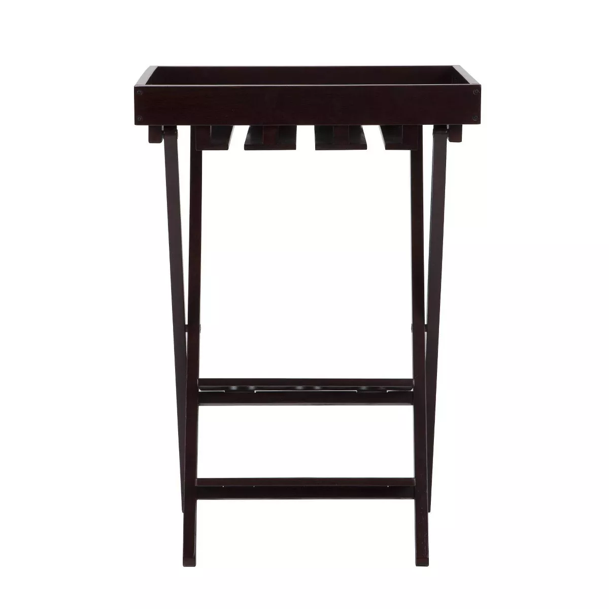 Wood Folding Wine Rack with Removable Tray Espresso - Room and Joy