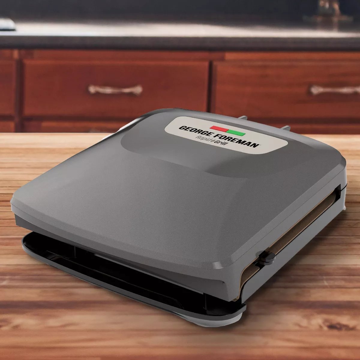 George Foreman Rapid Series 4-Serving Indoor Grill and Panini Press - Silver