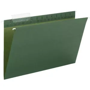 Smead Tuff Hanging Folder with Easy Slide Tab Legal Standard Green 20/Pack 64136