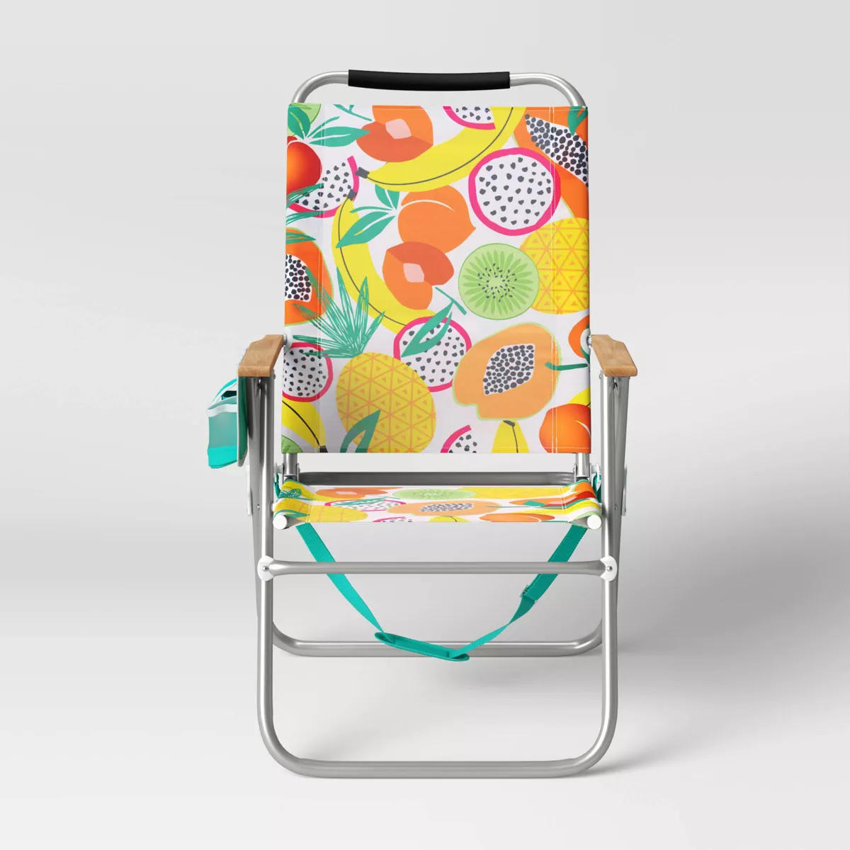 High & Wide Fruit Pattern Beach Chair - Sun Squad™