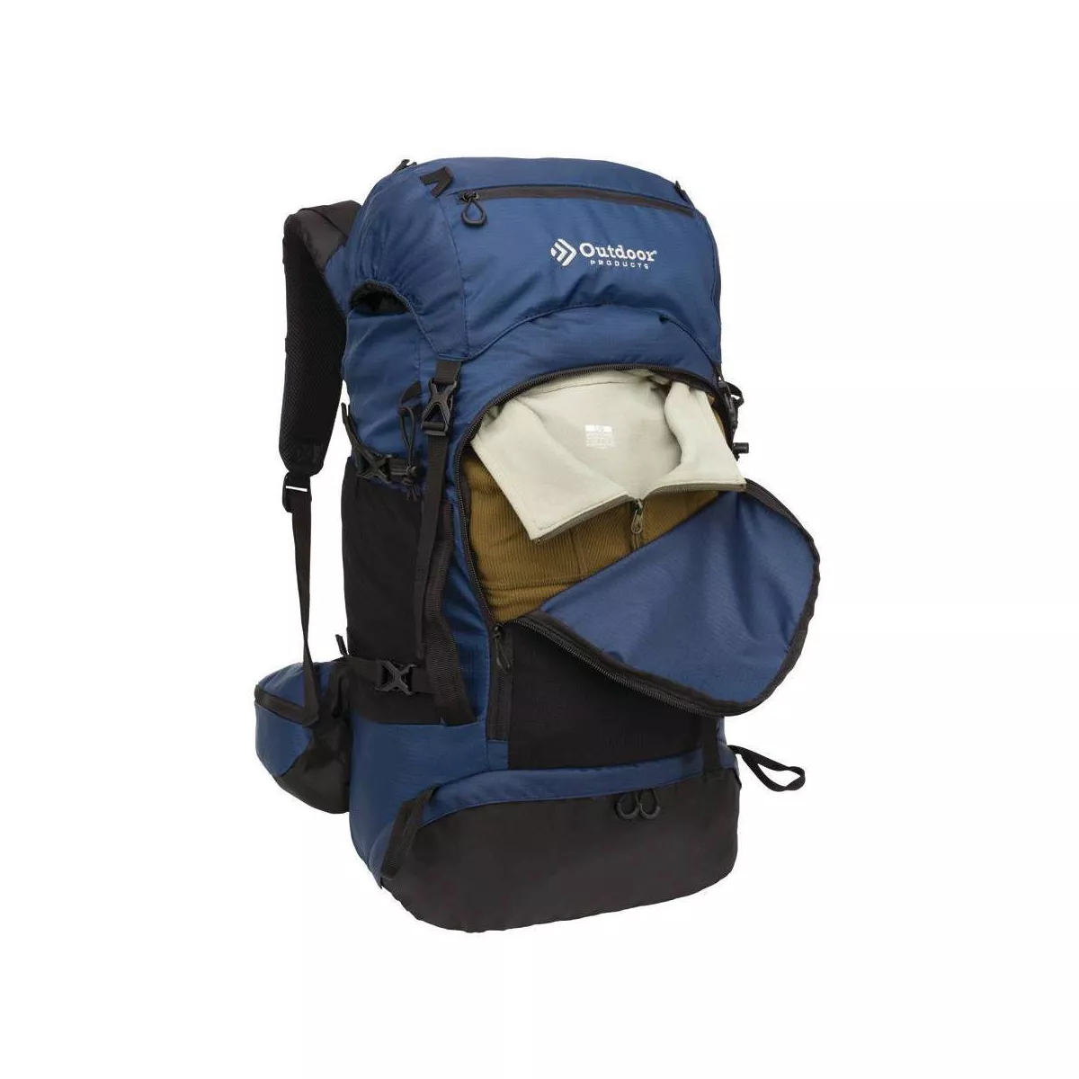 Outdoor Products Shasta 55L Technical Frame Backpack - Navy Blue