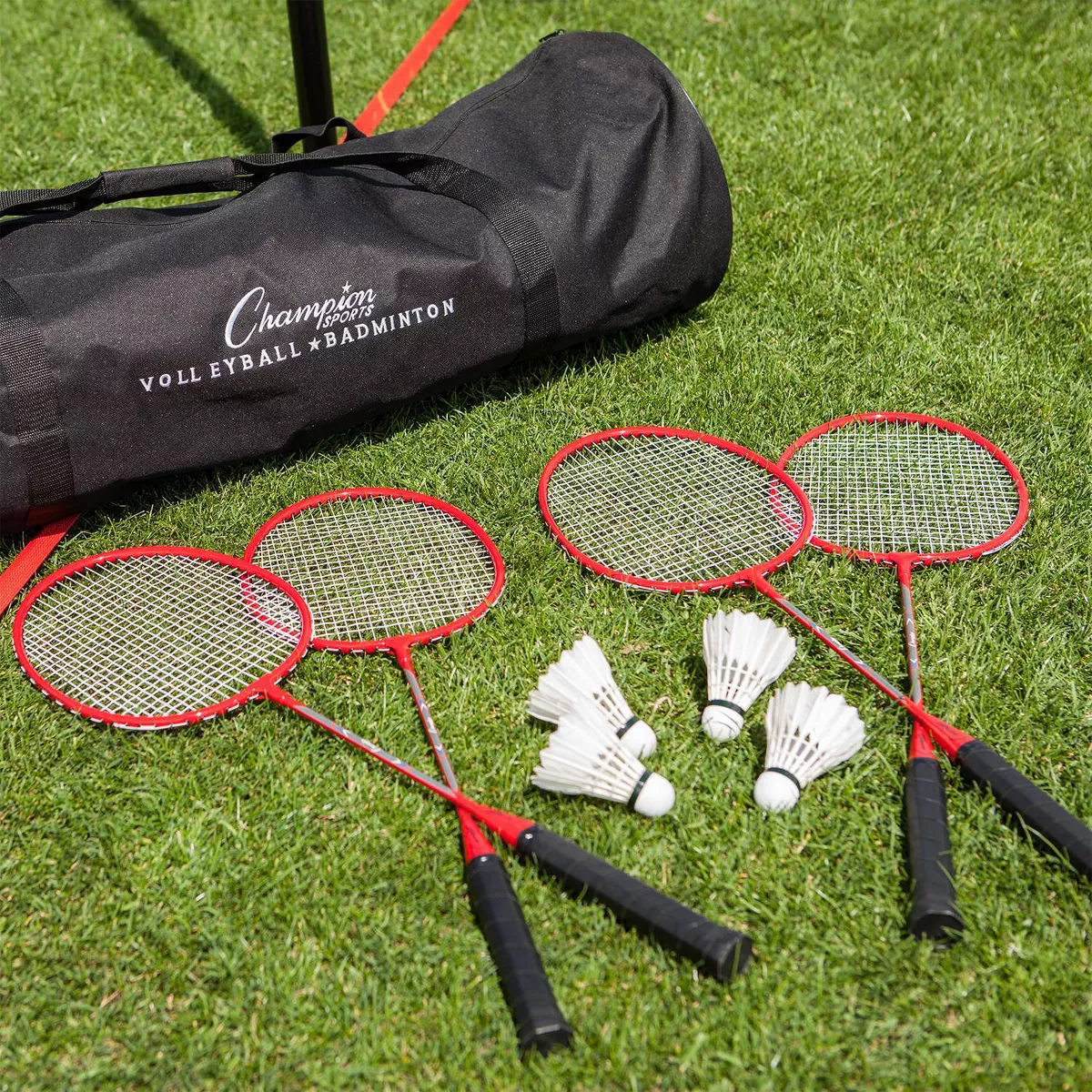 Champion Deluxe Volleyball and Badminton Tournament Set