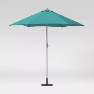 9' Round Patio Umbrella DuraSeason Fabric™ Teal - Project 62™