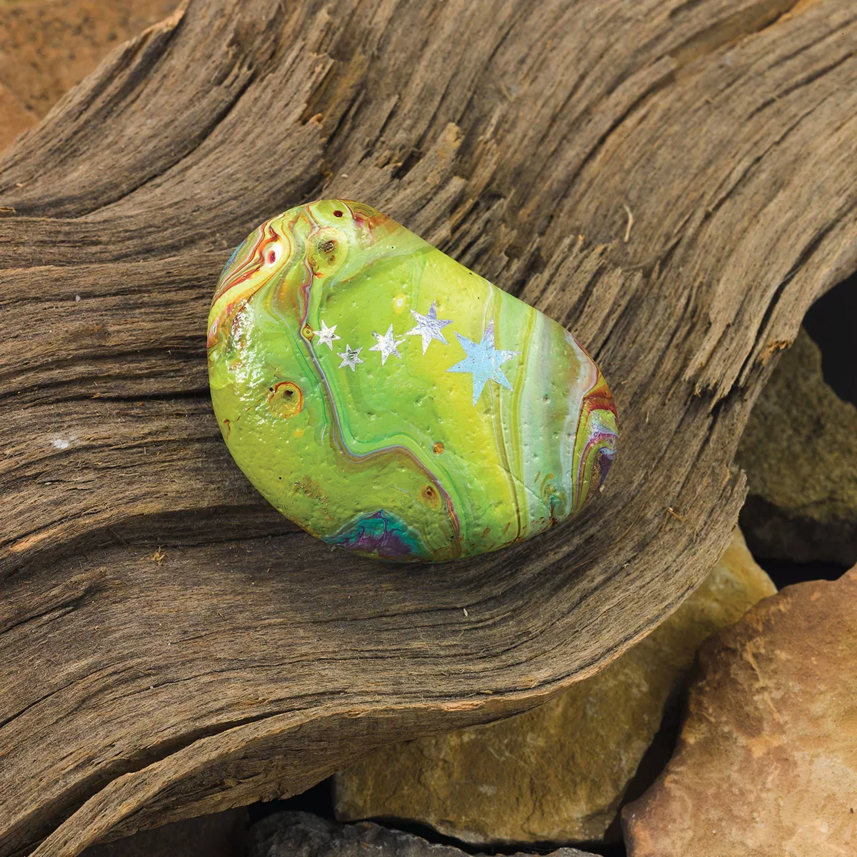 Creativity for Kids Hide & Seek Paint Pour Rocks