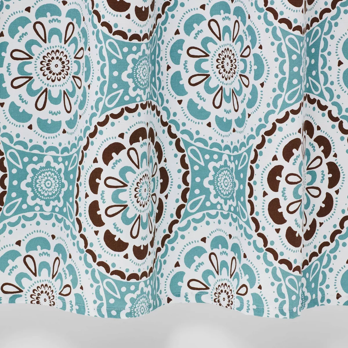 Medallion Shower Curtain Blue/Brown - Threshold™