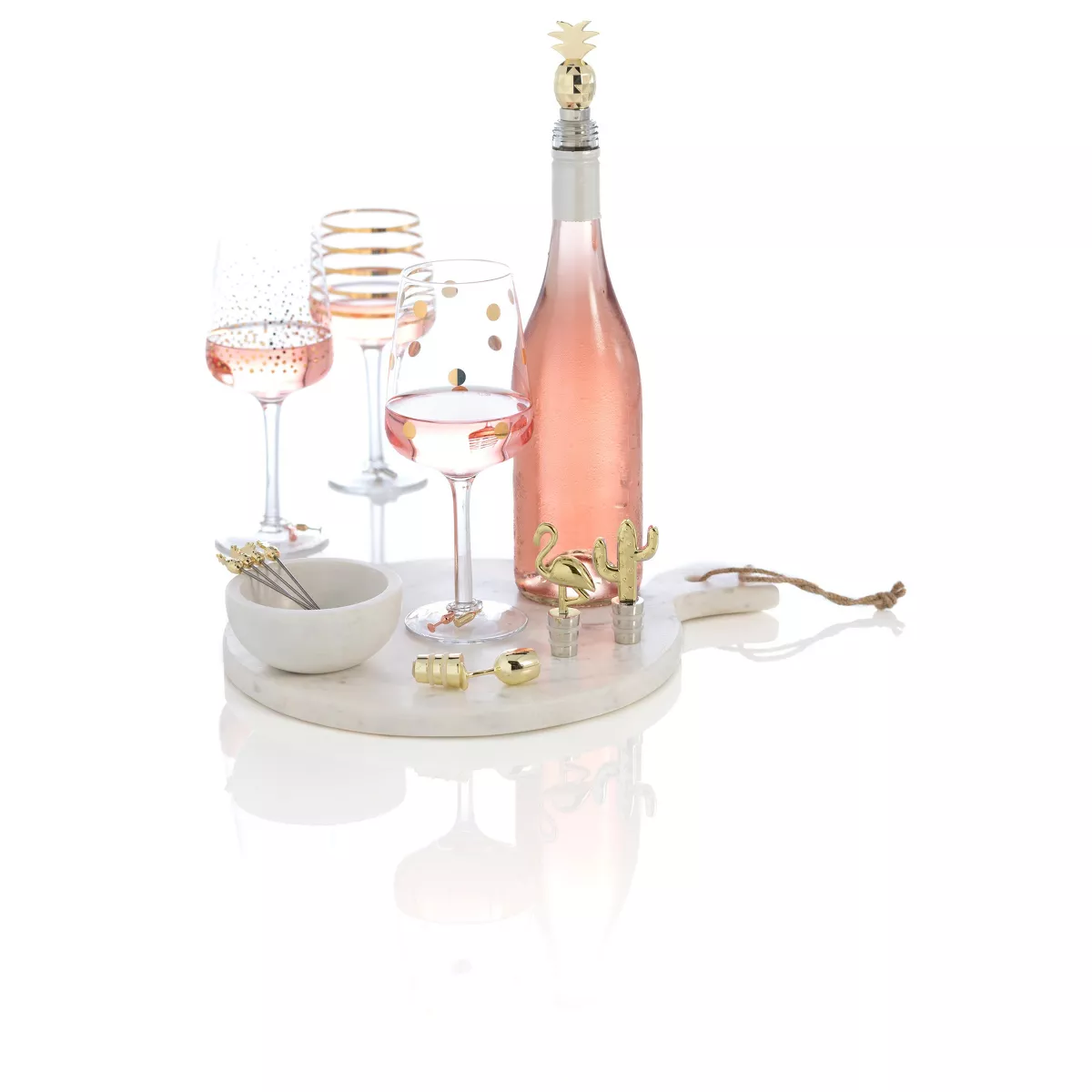 "Cheers" Cork Screw - Gold - Shiraleah