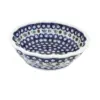 Blue Rose Polish Pottery Nature Medium Scallop Bowl
