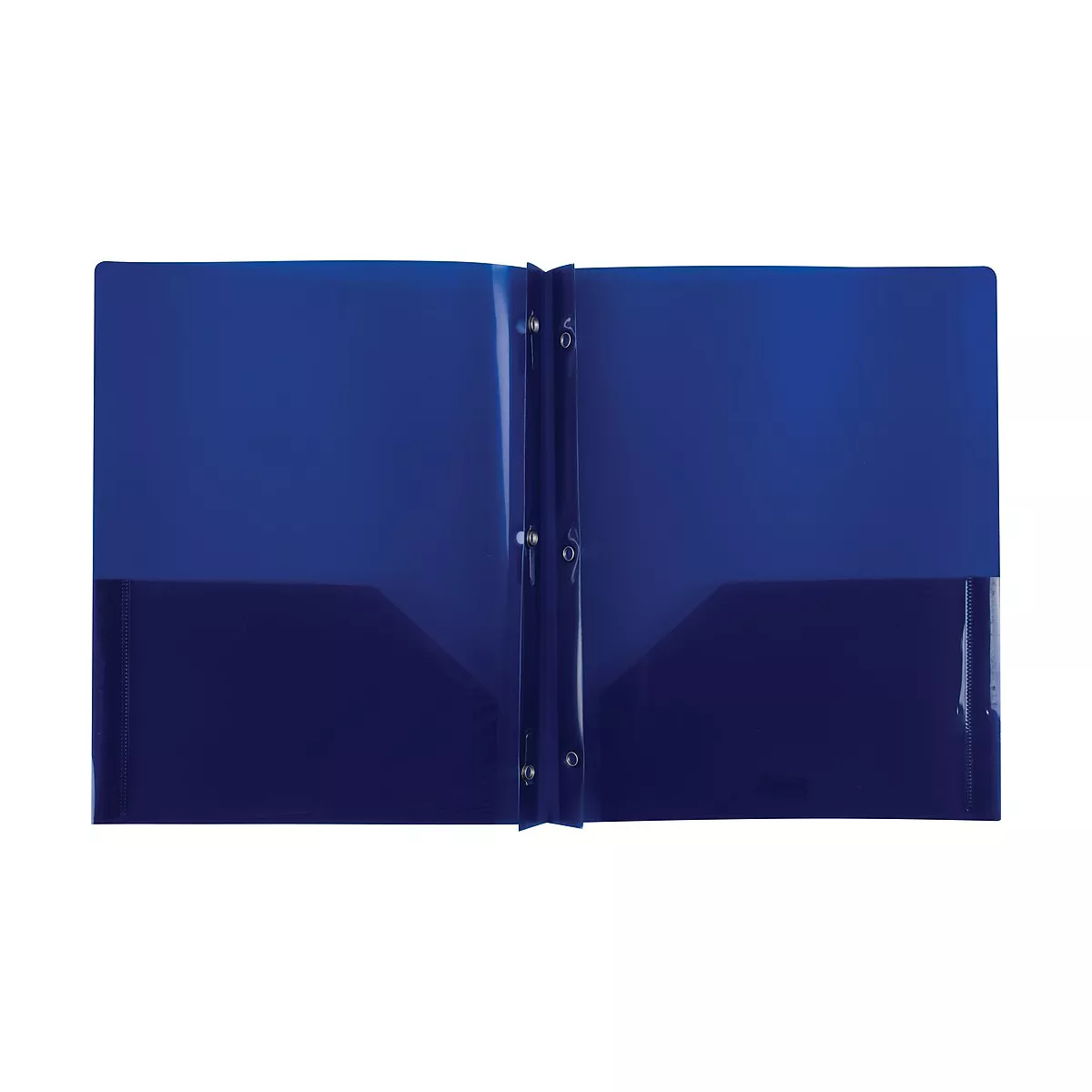 Staples 2-Pocket Fasteners Folder Navy (26389) 970158