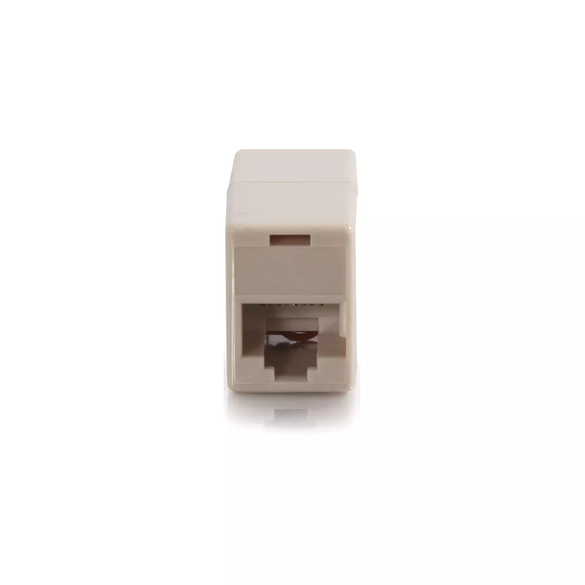 C2G RJ45 8-pin Modular Straight-Through Inline Coupler - 1 x RJ-45 Female - 1 x RJ-45 Female - Ivory