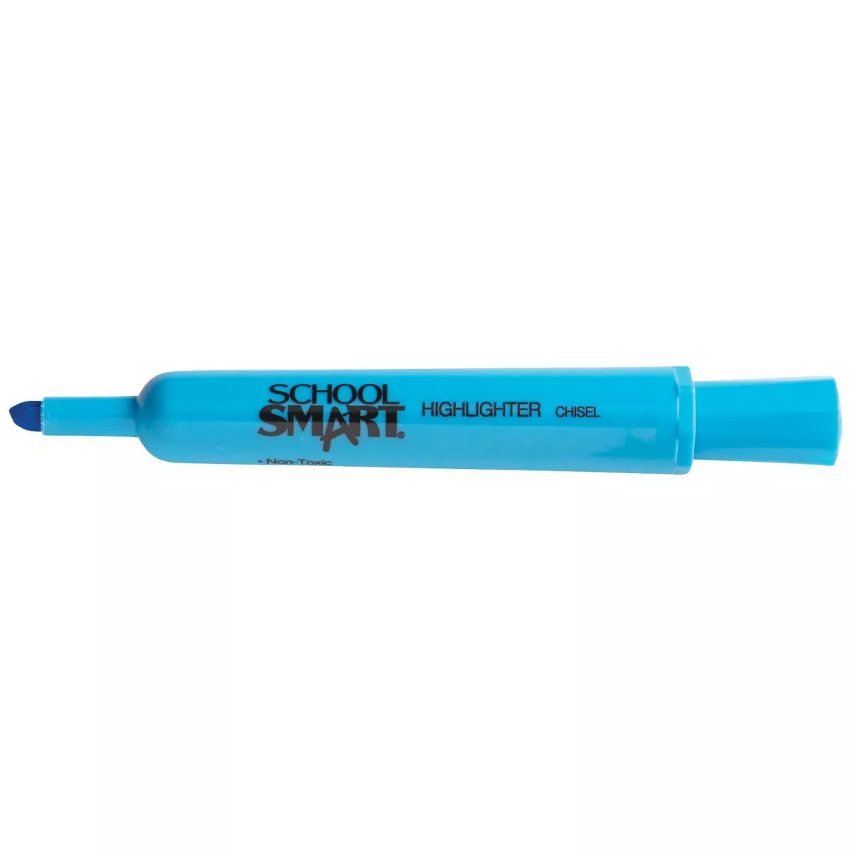 School Smart Highlighter, Chisel Tip, Tank Style, Blue, pk of 48