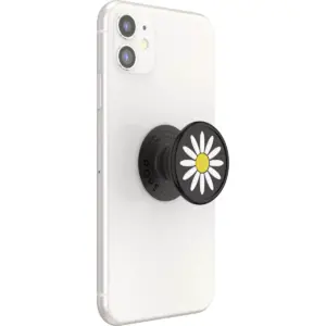 PopSockets PopGrip Cell Phone Grip & Stand - Festival Daisy Black