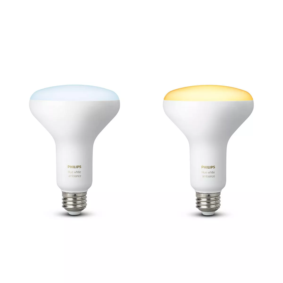 Philips Hue 2pk BR30 Warm-To-Cool LED Smart Light Bluetooth & Bridge Compatible