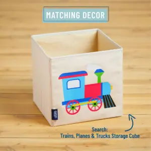 Twin Trains with Planes and Trucks Lightweight Cotton Comforter Set - WildKin