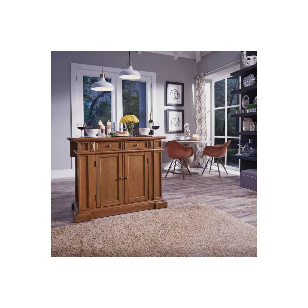 Kitchen Island Wood/Cottage Oak - Home Styles