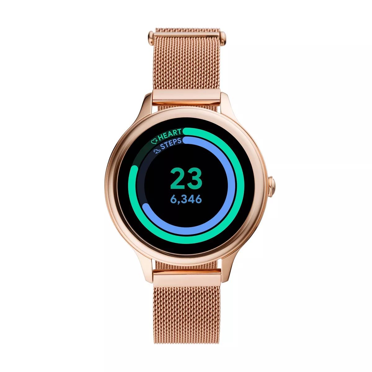 Fossil Gen 5E Smartwatch 42mm - Rose Gold-Tone Stainless Steel Mesh