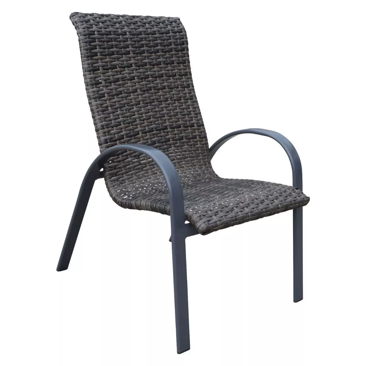 Santa Fe 4pc Wicker Chairs - Silver - Courtyard Casual