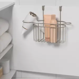 Over the cabinet Hanging Storage Hair Care Caddy Brushed Nickel - Threshold™