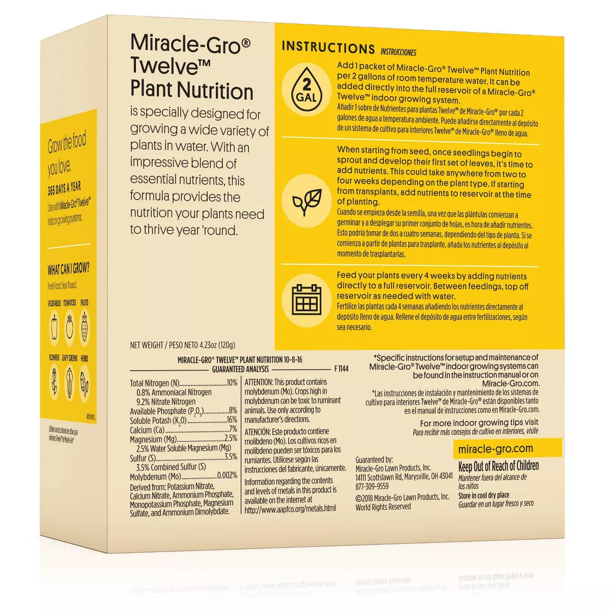 Miracle-Gro Twelve Plant Nutrition