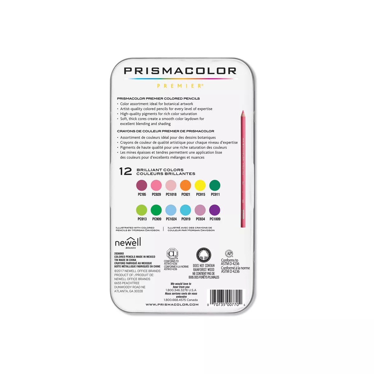 Prismacolor 12ct Colored Pencils - Botanical Garden