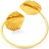 Set of 12 Scallop Beach Seashell Gold Napkin Rings Holder for Dinner Table Wedding Event, 1.7 inches