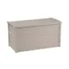 Suncast Horizontal 50 Gallon Stay Dry Resin Outdoor Deck Storage Box with Seat
