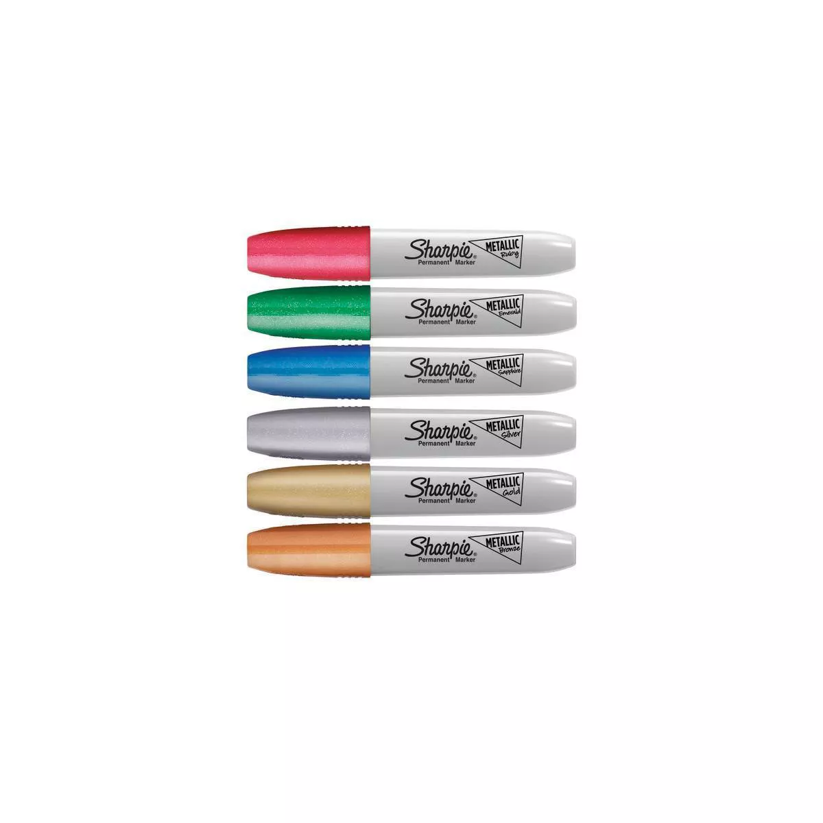 Sharpie 6pk Permanent Marker Metallic Chisel Tip Multicolor