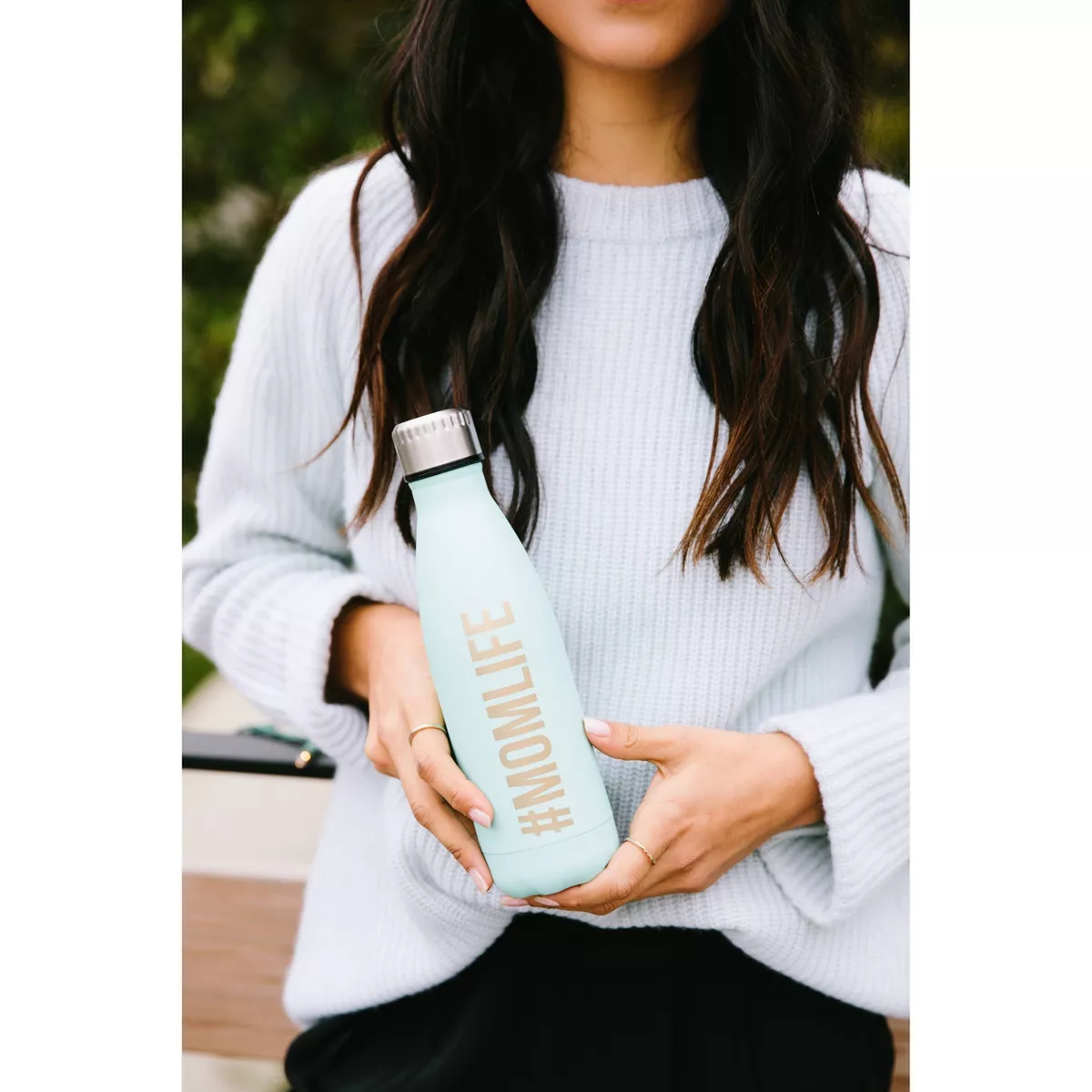 Pearhead Momlife Water Bottle - Aqua 17oz