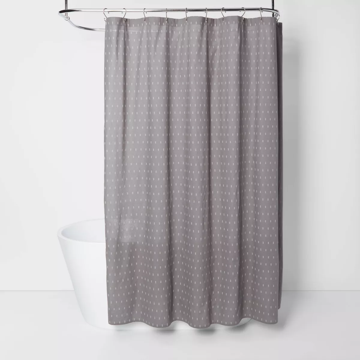 Geometric Shower Curtain Gray - Threshold™
