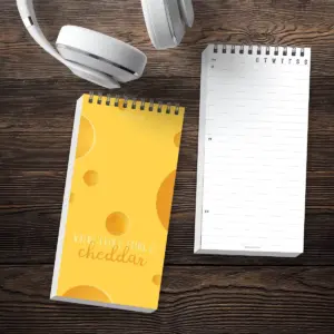 Spiral 1-Subject Notebook Daily Agenda 8.5