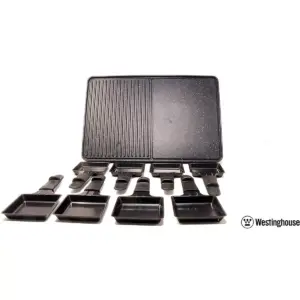 Westinghouse Raclette Grill And Griddle Nonstick Marble Finish Coated Plate