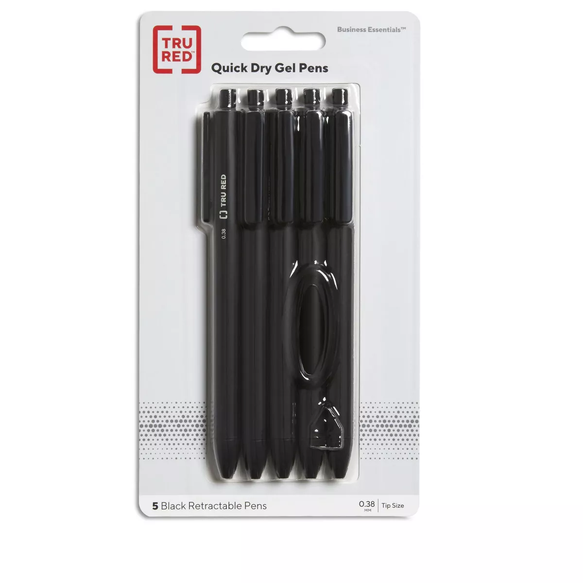 TRU RED Retractable Quick Dry Gel Pen, Extra Fine Point TR56951
