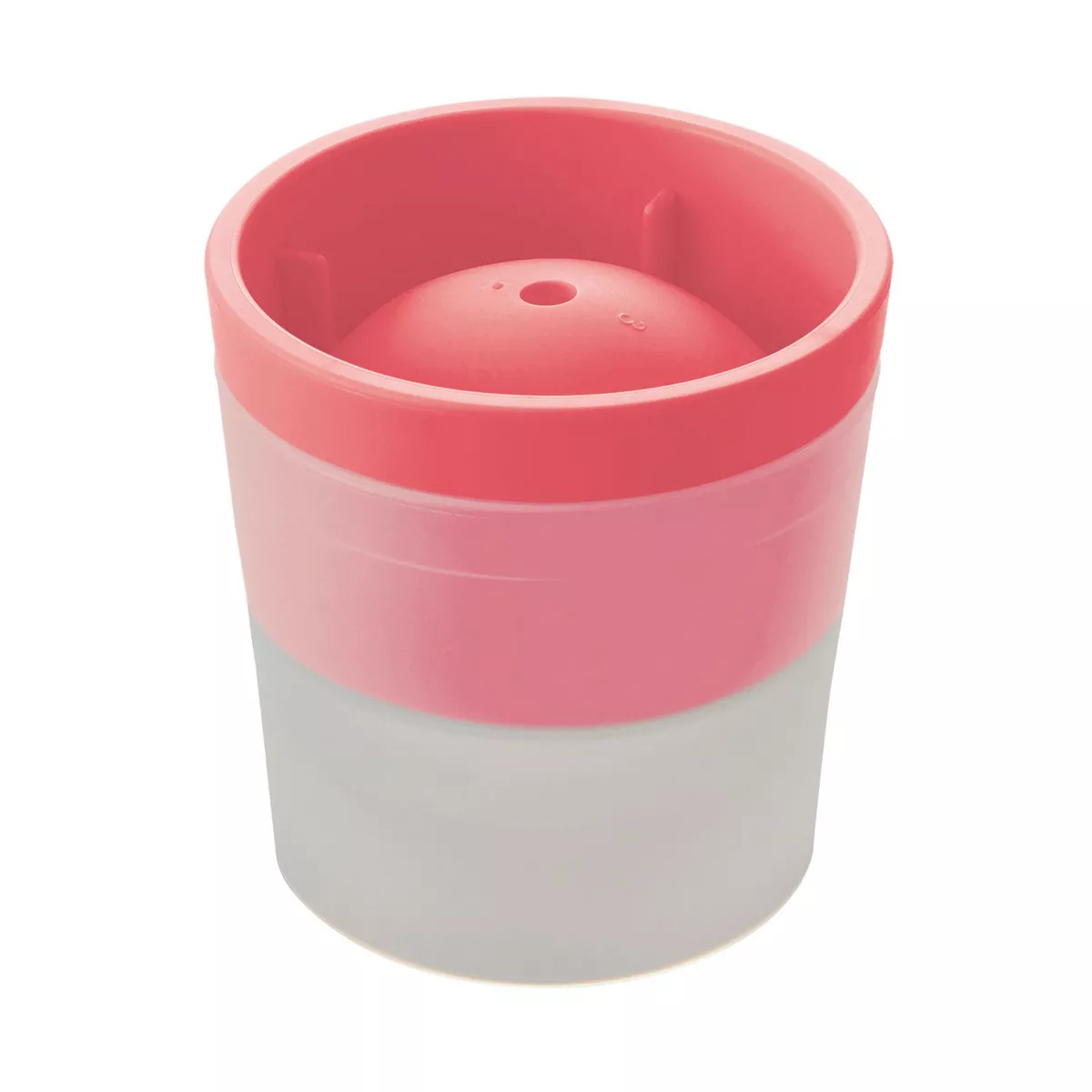 Like-It Ice Ball Maker 60 Millimeter Polypropylene Quick and Easy Sphere Mold with Soft Lid Perfect for Ice Cream and Sherbet, Pink (4 Pack)