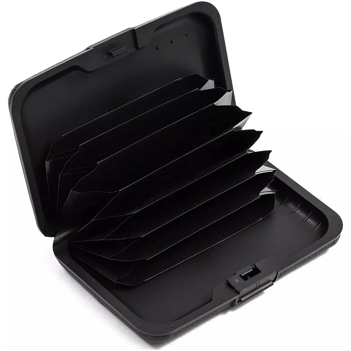 RFID Wallets for Men, Black Card Holder (4.25 x 2.8 In)
