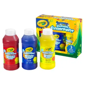 Crayola 3ct 8oz Washable Fingerpaint - Bold Colors