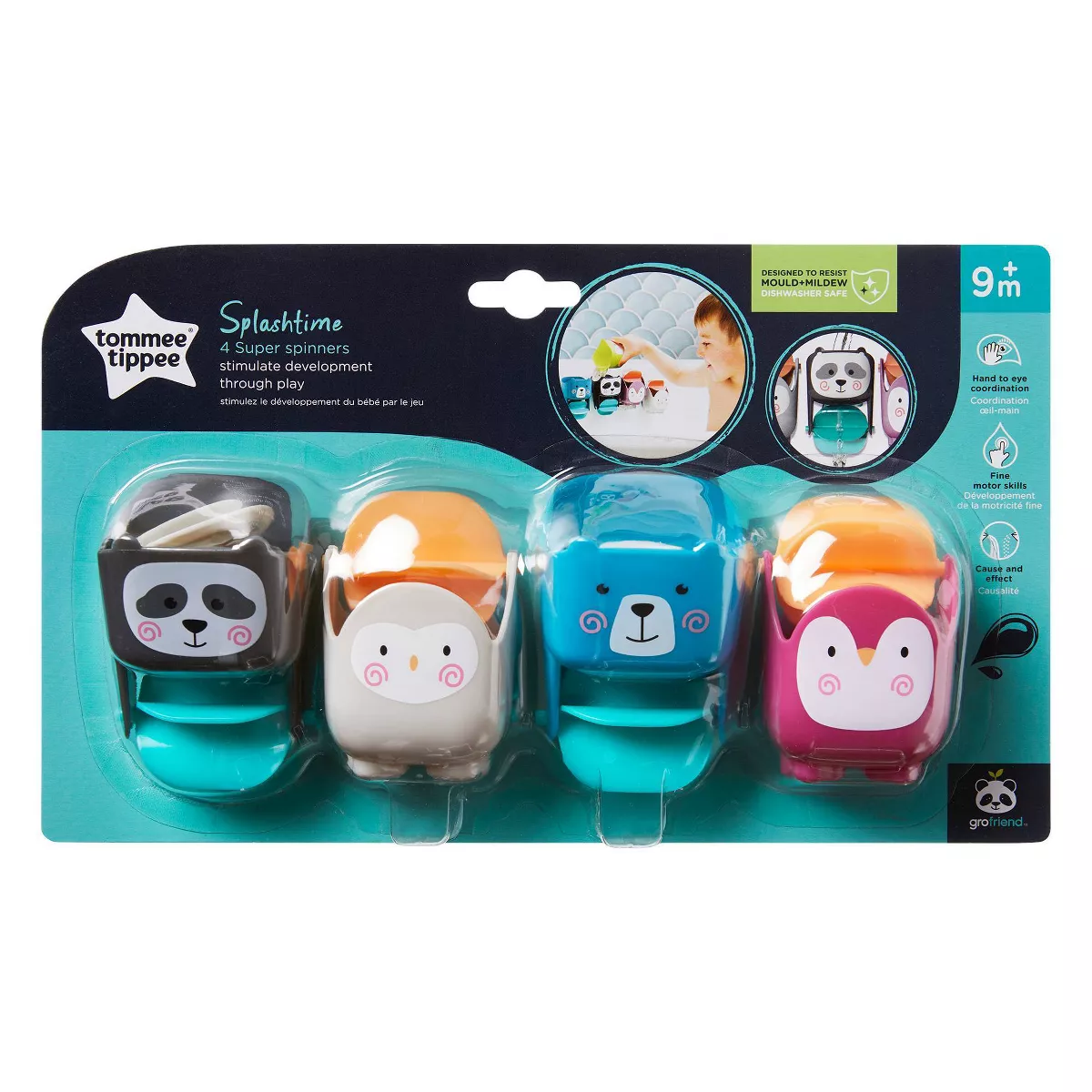 Tommee Tippee Splashtime Super Spinners Bath Toys