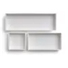 MyOfficeInnovations 3 Piece Plastic Drawer Organizer, White TR55296 24380392