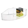 iDESIGN Linus 1/4 Wedge Lazy Susan Large Clear