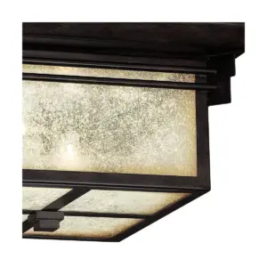 Franklin Iron Works Mission Outdoor Ceiling Light Fixture Walnut Bronze 15
