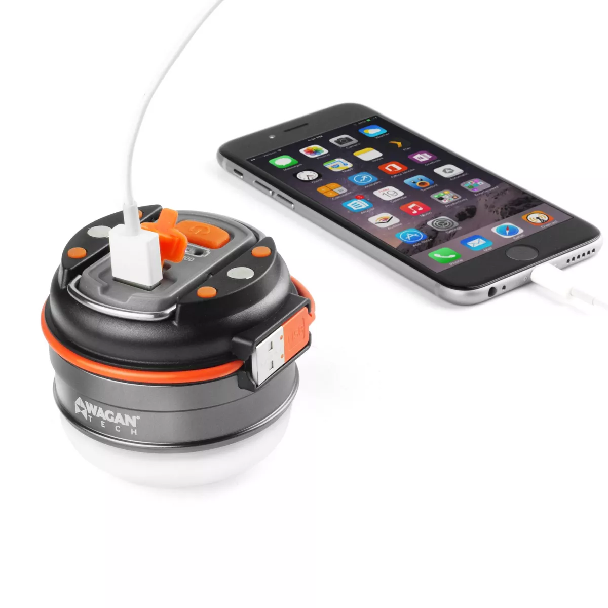 Wagan Brite-Nite Dome USB LED Lantern - Gray