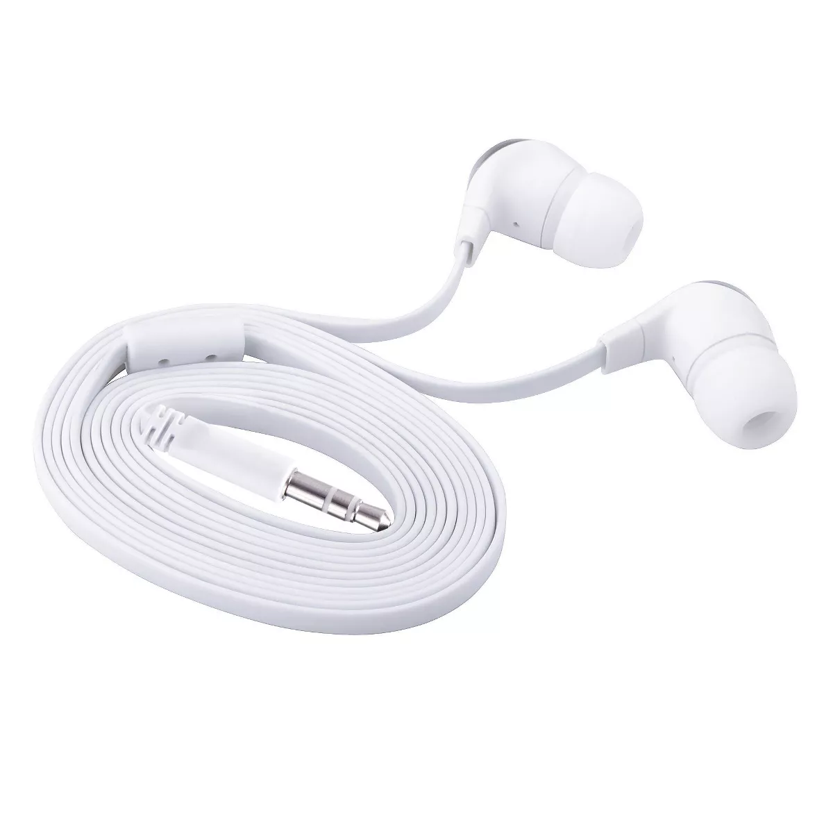 INSTEN 3.5mm In-Ear Stereo Headset, White / Silver