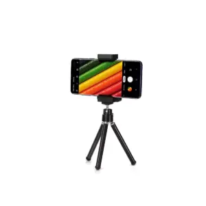 Insten Portable Mini Cell phone Tripod Holder for Smartphone Selfie Universal Galaxy S10+ S10 S10e Note 10 iPhone 11 12 Pro Max mini XS XR 8 7 Plus