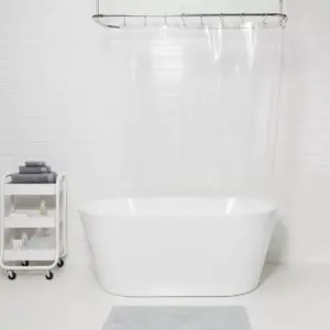 Stall Size Medium Weight PEVA Shower Liner Clear - Made By Design™