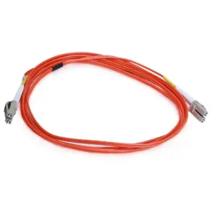Monoprice Fiber Optic Cable - 40 Meter - Orange | LC to LC, OM2, 50/125 Type, Multi Mode, Duplex