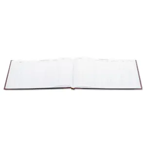 Wilson Jones Detailed Visitor Register Book Black Cover 208 Ruled Pages 9 1/2 x 12 1/4 S491