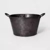 3.7gal Galvanized Metal Beverage Tub Black - Threshold™
